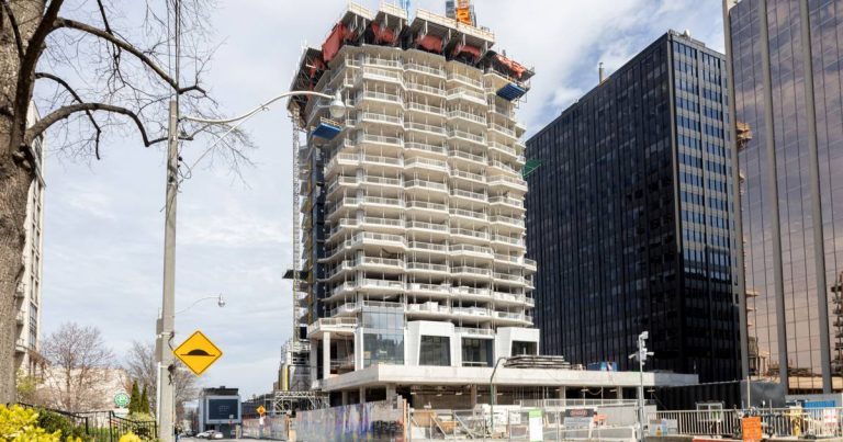 New condo tower unlike any other in Toronto starting to show off wild geometry