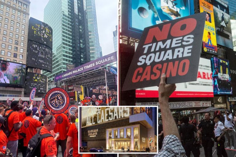 Broadway, unions and real estate bigs battle over NYC casino proposals as deadline to submit bids approaches